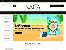 Tablet Screenshot of nattacosme.com